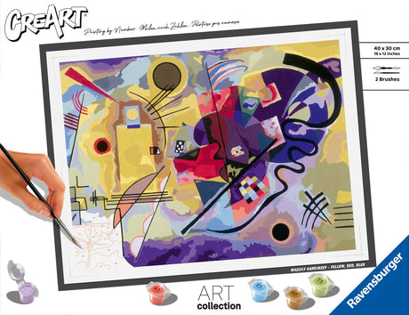 Ravensburger Gelb, Rot, Blau (Kandinsky) – Malen nach Zahlen für Erwachsene