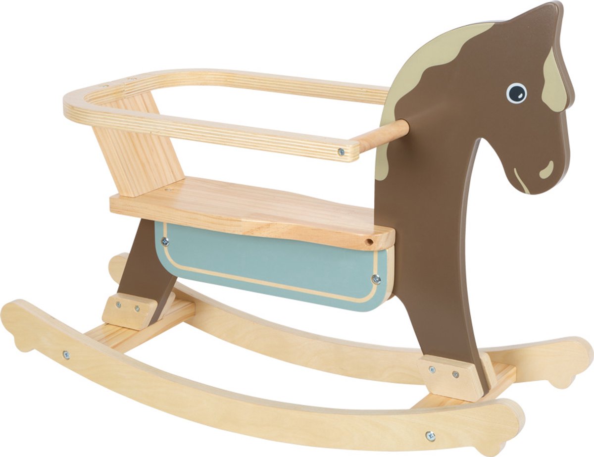 Small Foot - Schaukelpferd mit braunem Sitz