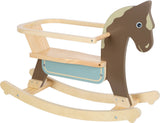 Small Foot - Schaukelpferd mit braunem Sitz