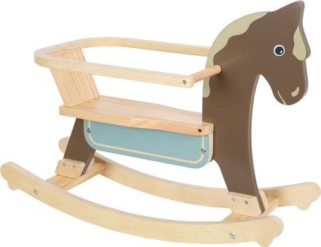 Small Foot - Schaukelpferd mit braunem Sitz
