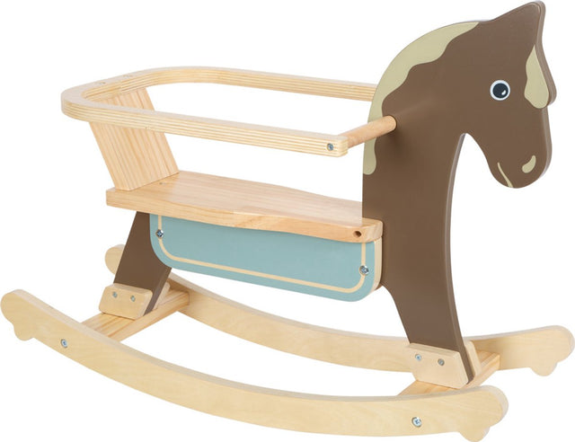 Small Foot - Schaukelpferd mit braunem Sitz