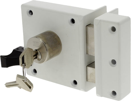 Nemef veiligheidsoplegslot 4154 02 rechts - doornmaat 50 mm - skg** - in zichtverpakking