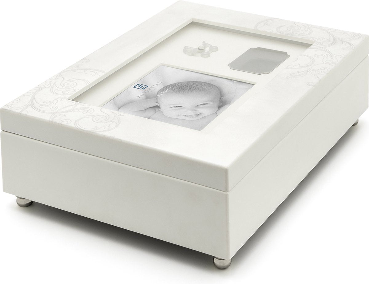 Zilverstad - keepsape memory box baby met muziekdoosje