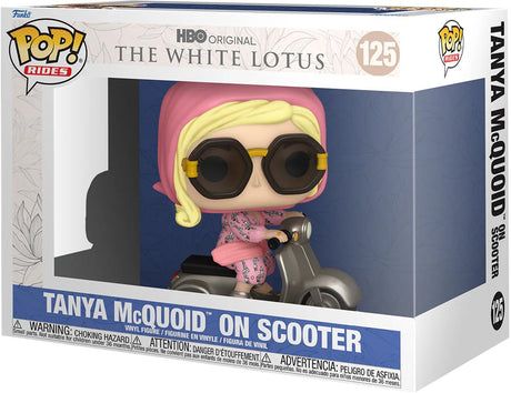 Funko, der weiße Lotus-Pop! reitet Vinylfigur Tanya auf Roller 15 cm Pop! Figur