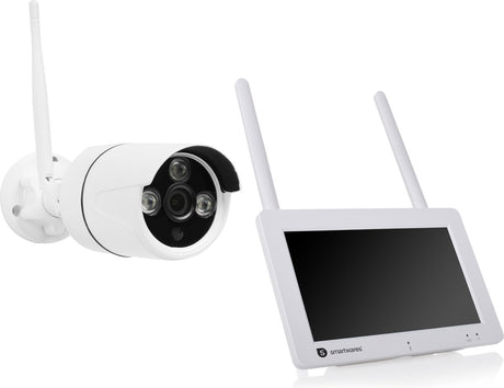 Smartwares CMS-30400 kabelloses Sicherheitskamera-Set – optimale Sicherheit für Ihr Zuhause – komplett kabellos