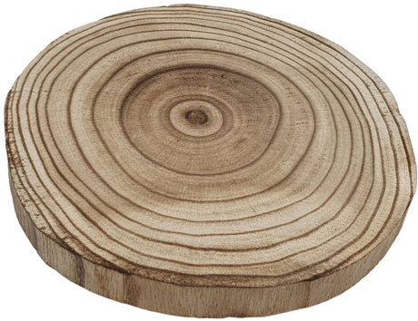 Spielholz Deko Baumscheibe Paulowniaholz gebrannt, ø 20cm