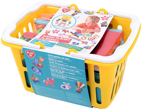 Playgo Tonset im Warenkorb – 4 Tontöpfe