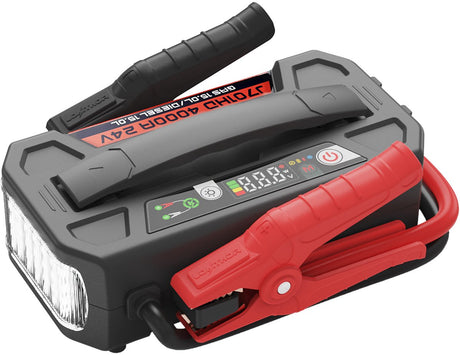 Lokithor Starthilfe j701hd Heavy Duty – 24 V 4000 A – für LKW, Wohnmobil, Bus, Nutzfahrzeug – Powerbank 100 W – LED-Taschenlampe