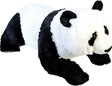 Wild republic grote knuffel panda liggend - zwart wit - 76 cm - dieren knuffels