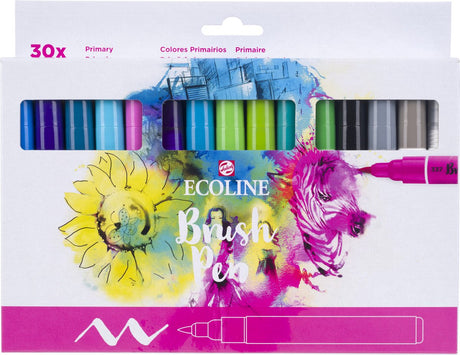 Ecoline Pinselstift-Set primär | 30 Farben