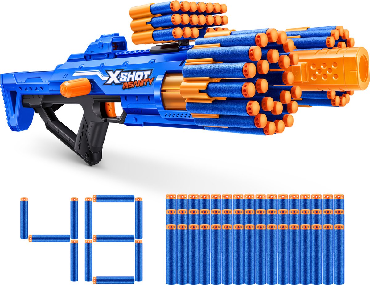 Xshot Zuru – Insanity Berzerko – Spielzeug-Blaster – mit 48 Darts