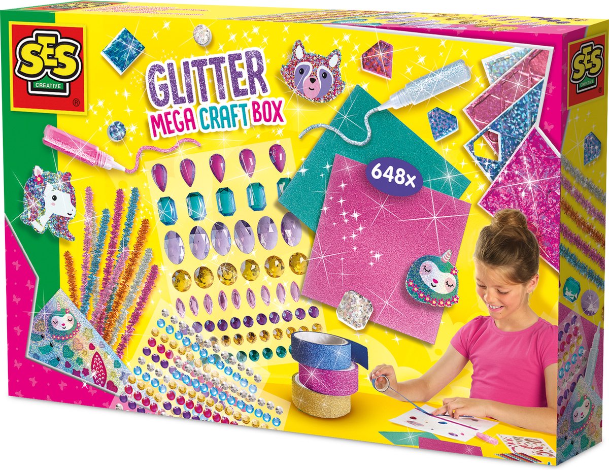 Ses glitzernde Mega-Bastelbox