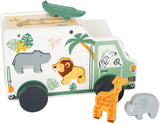 Small Foot - Formsortierer Jeep Safari aus Holz, 6-teilig.