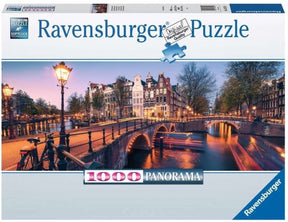 Ravensburger Puzzle Amsterdam bei Nacht – Puzzle 1000 Teile.