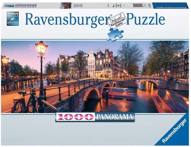 Ravensburger Puzzle Amsterdam bei Nacht – Puzzle 1000 Teile.