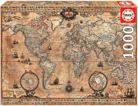Educa – Antike Weltkarte – 1000 Teile – Puzzle