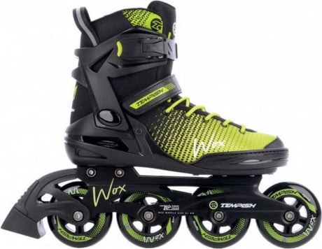 Tempish wox 84 skeelers volwassenen – 4x84mm wielen – fitness inline skates – zwart groen – maat 39
