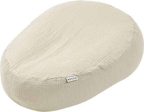 Meyco Baby Uni Relax Bezug für Stillkissen – vorgewaschen hydrophil – weicher Sand