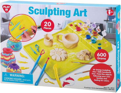 Playgo Modelliermasse-Set mit Farbe und Zubehör – 20-tlg.