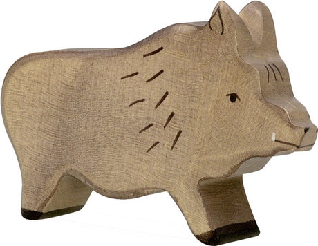 Holztiger Waldtiere - Wildschwein - 12x3x8cm - Holzfigur - handgefertigt