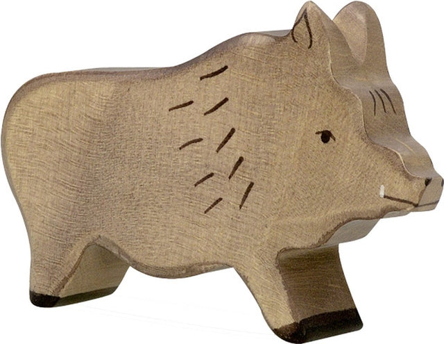 Holztiger Waldtiere - Wildschwein - 12x3x8cm - Holzfigur - handgefertigt