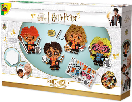Ses creative - beedz - Harry Potter - Perlen zum Aufbügeln - 2000 Stück mit Grundplatten und Aufklebern - ab 6 Jahren - Weihnachtsgeschenke