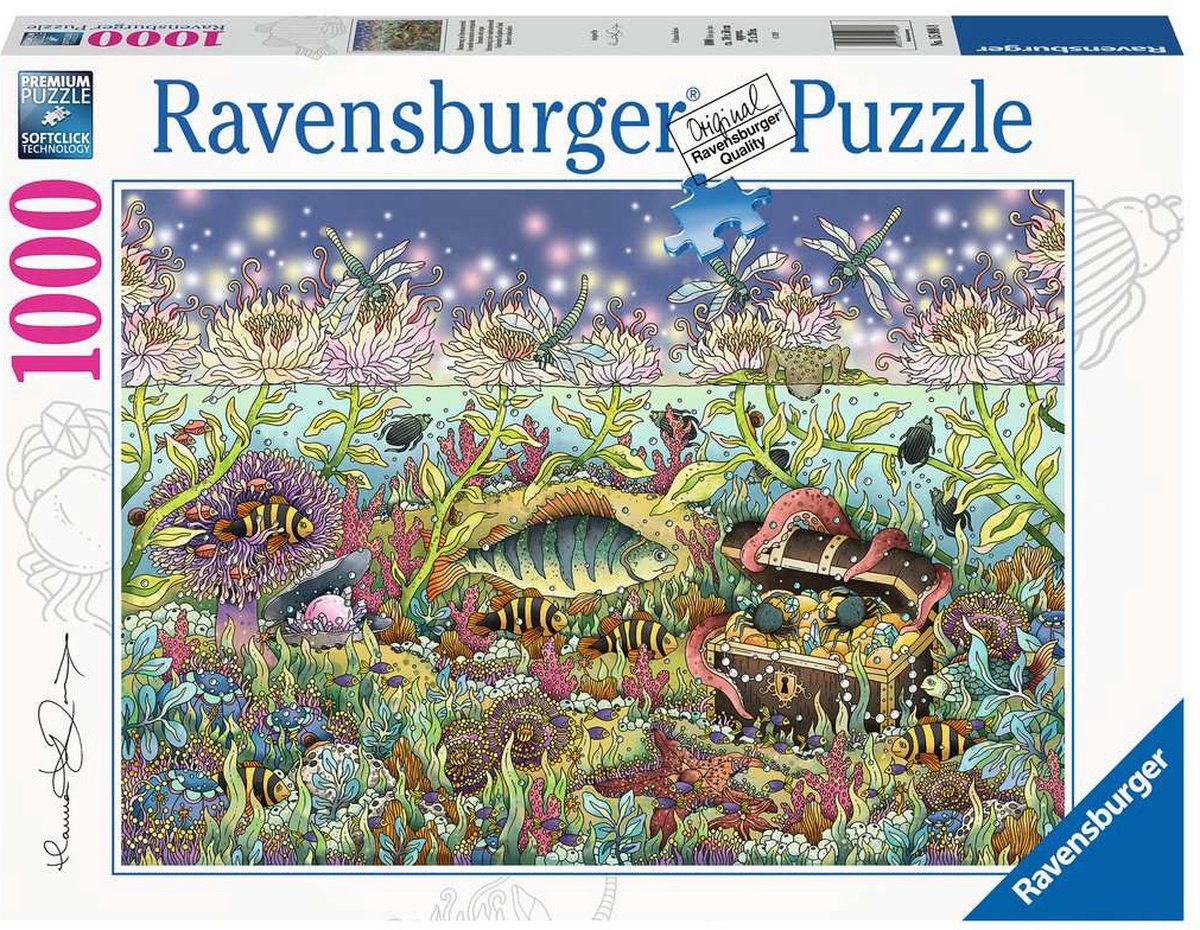 Ravensburger Puzzle Unterwasserreich in der Abenddämmerung - Puzzle - 1000 Teile