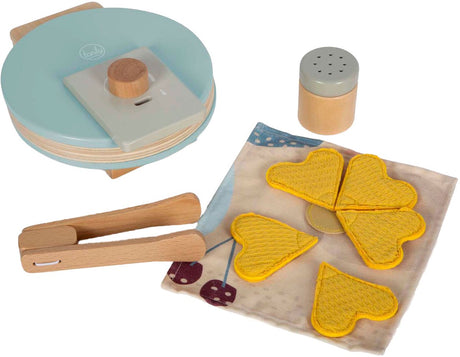 Small Foot - Waffeleisen-Spielset aus Holz, 10-teilig.