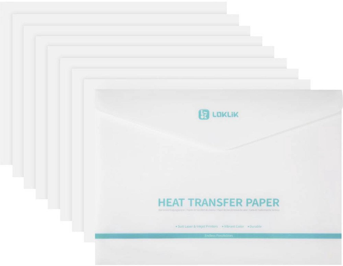 Loklik-Wärmeübertragungspapierblatt – hell – helle Farbe – 8er-Pack