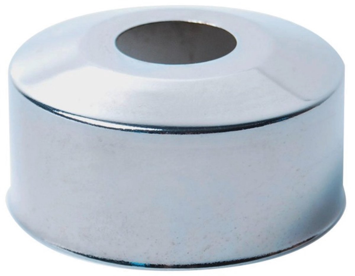Kirchhoff kraan rozet - chroom - 1 2 x 60 mm x 30 mm