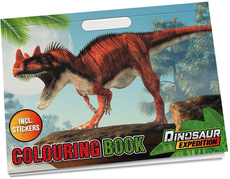 Kreatives Bastelgruppen-Dino-Malbuch