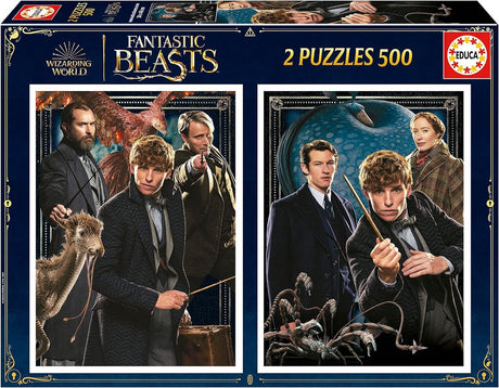 Educa - Puzzle - Fanatic Beasts - 2 x 500 Teile - Puzzle für Erwachsene