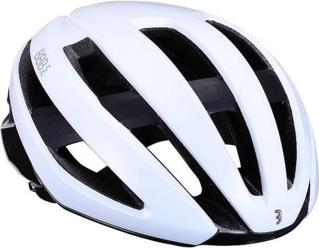 Bbb Cycling Maestro Fahrradhelm – verstellbar – Sporthelm Erwachsene – Rennrad – glänzend weiß – Größe L – bhe-09 l