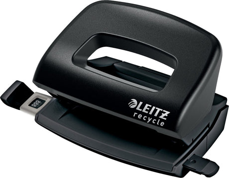 Leitz nexxt recycle Mini-Lochstanzer – stanzt bis zu 10 Blatt – schwarz