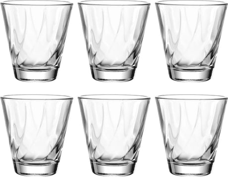 Leonardo Twist Trinkglas 215ml transparent - Set 6