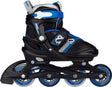 Nijdam Inline-Skates – verstellbar – Kinder – Schwarz – Größe 33–36 33
