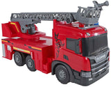 2-Spiel-Scania-LKW-Feuerwehrauto-Reibung mit Licht und Ton