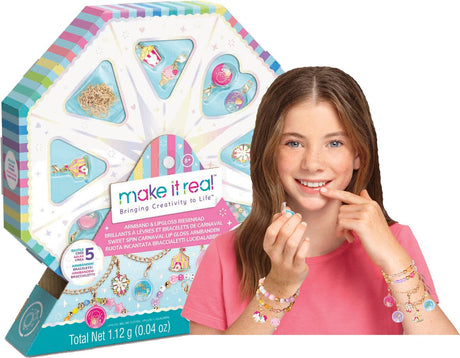 Machen Sie es zu einem wirklich süßen Spin-Karneval-Lipgloss-Armband