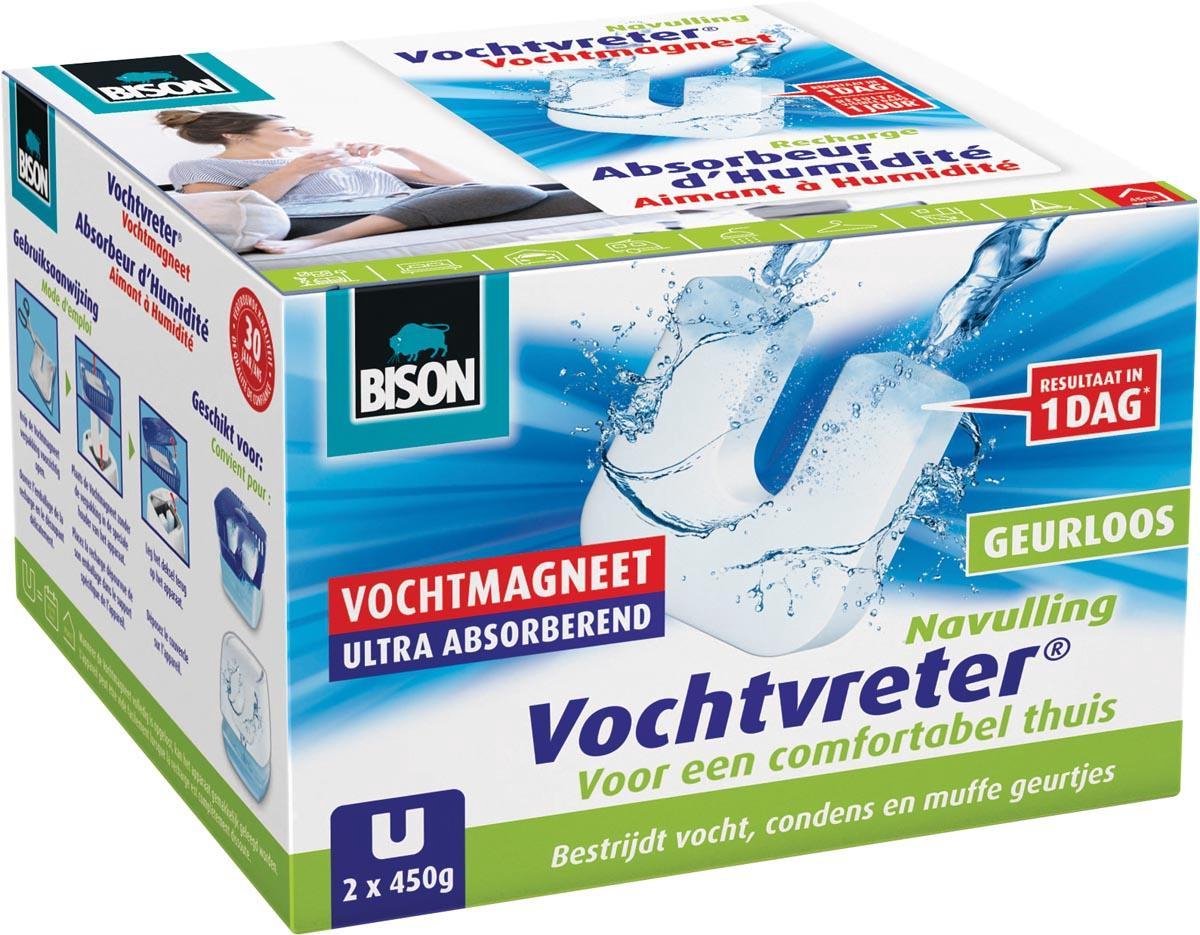 Bison Feuchtigkeitsabsorber Feuchtigkeitsmagnet Nachfüllpackung Neutral Duopack – 2 Stück