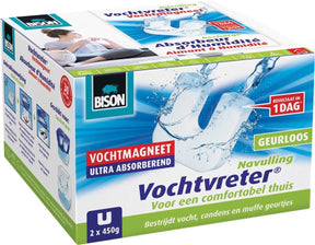 Bison Feuchtigkeitsabsorber Feuchtigkeitsmagnet Nachfüllpackung Neutral Duopack – 2 Stück