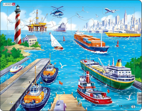 Selecta Larsen Puzzle Der Hafen, 35 Teile.