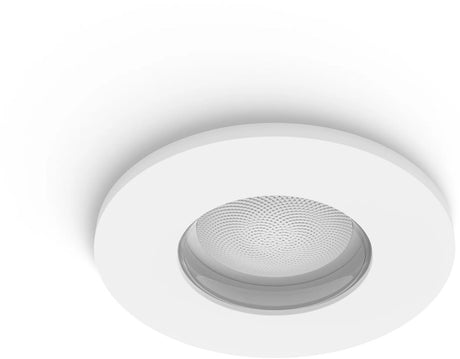 Philips hue xamento - led inbouwspot - badkamerverlichting - gu10 fitting - bevat 1 inbouwspot incl. lamp - aanpasbaar wit en gekleurd licht - wit - ip44: spatwaterdicht - ø 930mm - slimme verlichting
