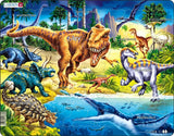Selecta Larsen Puzzle Tiere – Dinosaurier aus der Kreidezeit, 57 Teile.