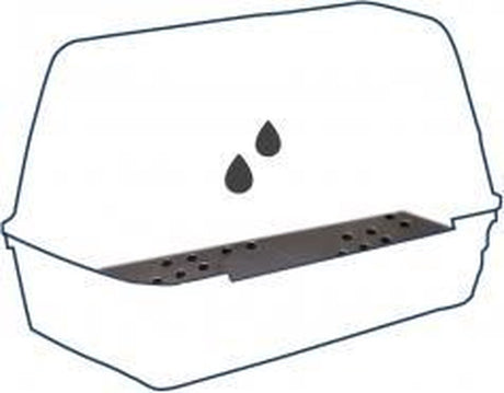 Duvo + Transportbox Drainagematte für Art. 114004 – Transportkäfig – 45 cm x 51,5 cm x 0,8 cm – Schwarz