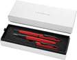 Pelikan jazz noble elegance schrijfset - vulpen m + balpen - metaal - rood