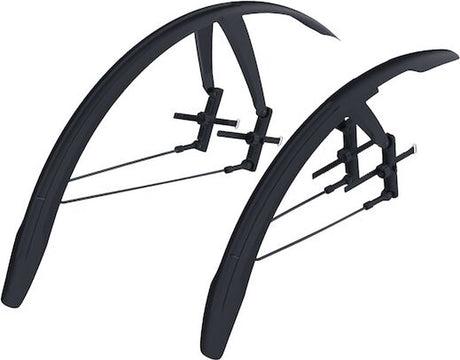 Bbb Radscheibenschutz-Set – Schutzblech-Set Gravel-Bike-Rennrad – Schutzblech 28 Zoll – maximale Reifenbreite: 42 mm – vorderer Schutzblech hinterer Schutzblech – schwarz – bfd-65s
