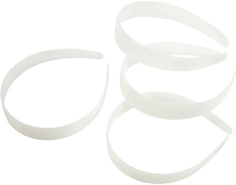 Creativ Company Haargummis, B: 25 mm, weiß, 5 Stück 1 Box