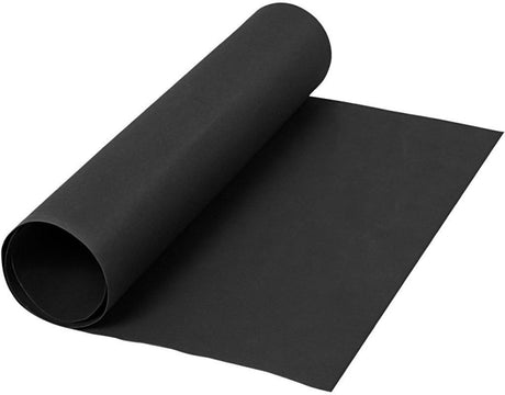 Creativ Company Kunstlederpapier, B: 50 cm, einfarbig, 350 gr, schwarz, 1 m 1 Rolle