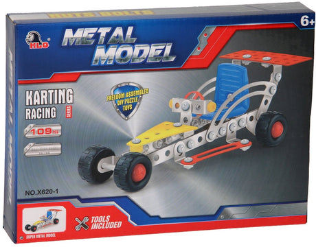 Lobbes Toys BV Construction Metall-Rennwagen, 109-tlg.