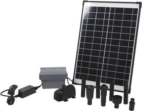 Ubbink – Solarmax 1000 – solarbetriebene Springbrunnenpumpe – mit eigener Batterie – Teichpumpe
